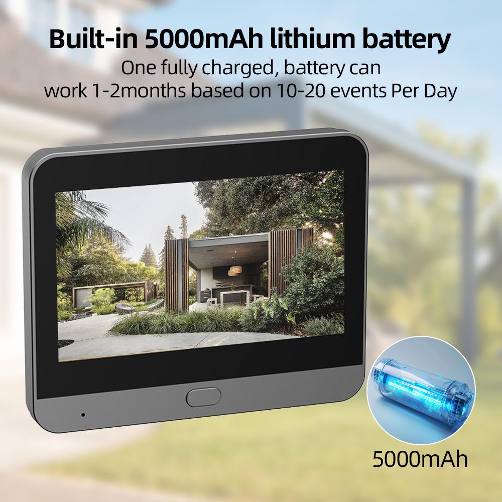 Intelligente 3MP Video-Türklingel: Diebstahlsicheres elektronisches Türspion mit Fernüberwachung