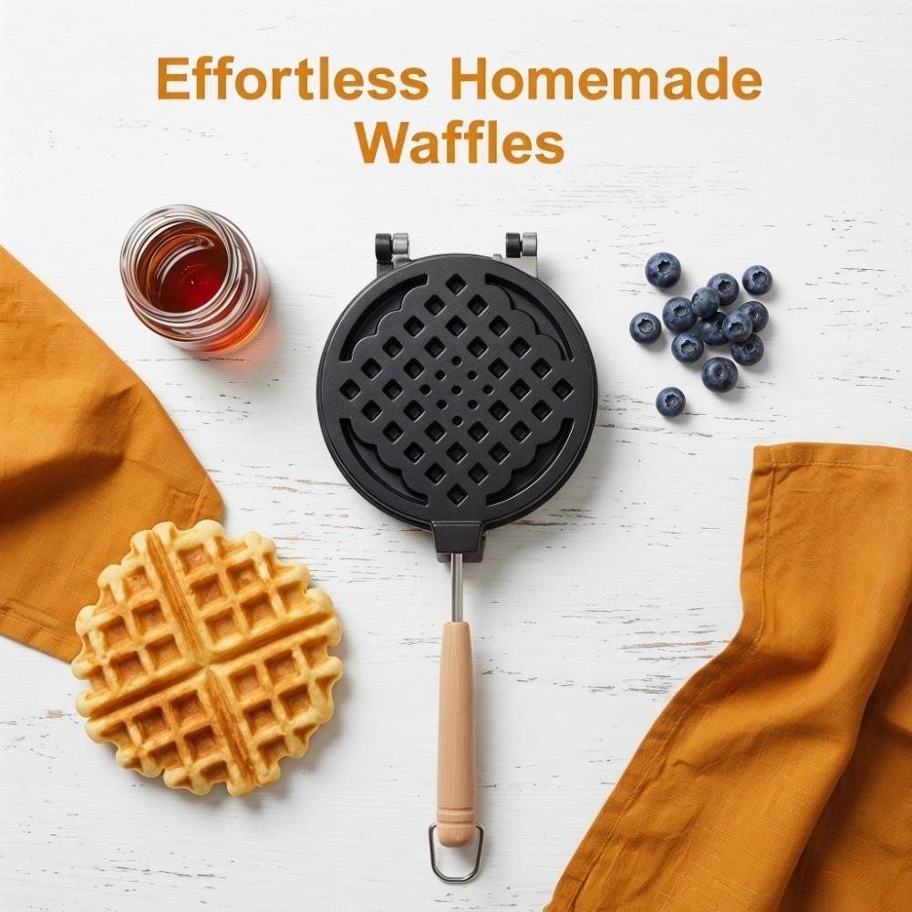 Non Stick Coating Nonstick Waffle Maker Dual Sided Sandwich Maker Waffle Maker Home Breakfast