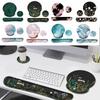 3Pcs/Set Soft Mouse Wrist Support Pad Non-Slip Base Keyboard Hand Cushion  Desktop Accessories