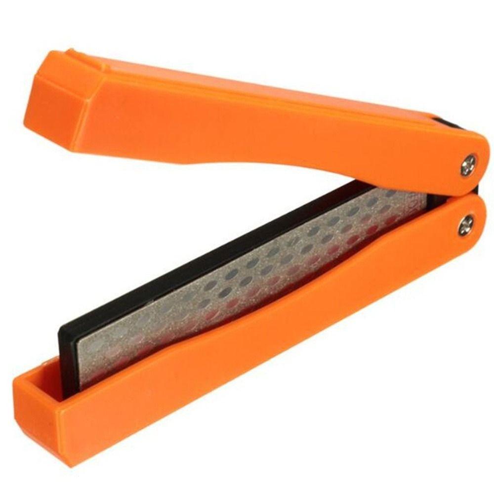 400/600 Grit Double Side Grindstone Pocket Size Grinding Tools Foldable Sharpener  Outdoor Tools