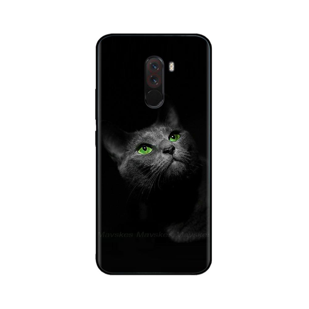 Phone Case For Xiaomi Pocophone F1 Global Case Pocofone F1 Silicone Soft TPU Back Cover For Xiomi Poco F1 Case Black Bumper