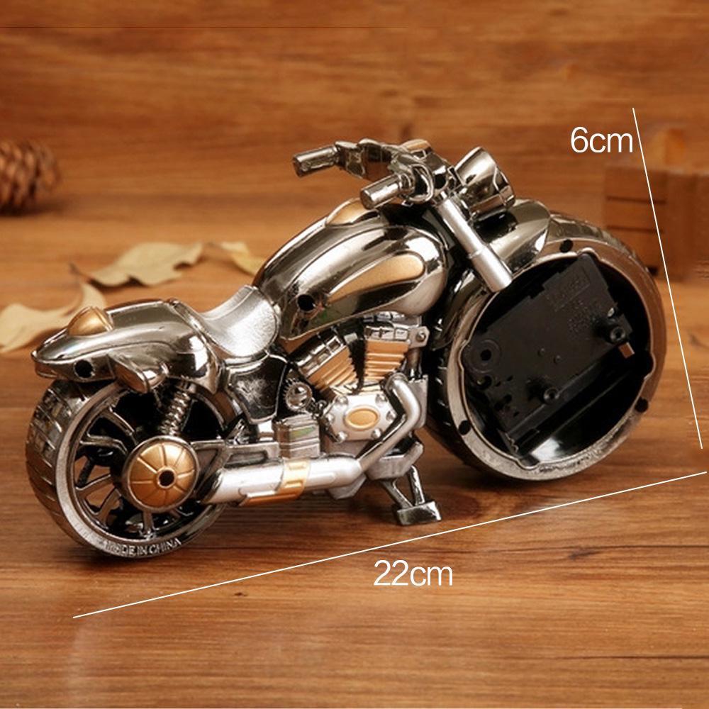 1PC Motorcycle Alarm Clock Home Decorator Crafts Student's Gift Birthday Gift, Clock Part Pattern