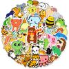 50-100 Cute Small Animal Stickers Kindergarten Students Children Reward Cartoon Animal Avatar Stickers