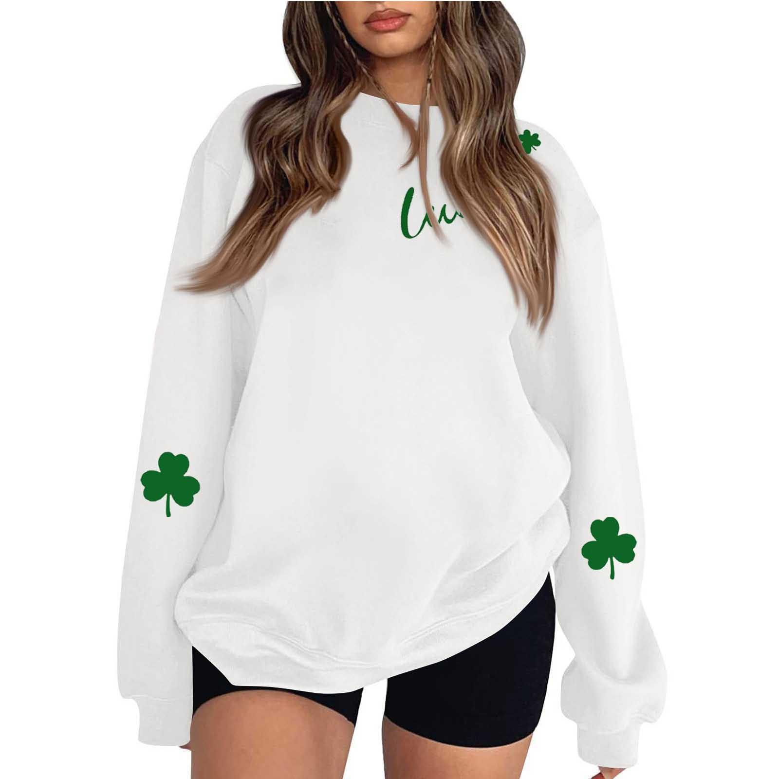 

Женская модная повседневная однотонная толстовка с длинным рукавом L белый