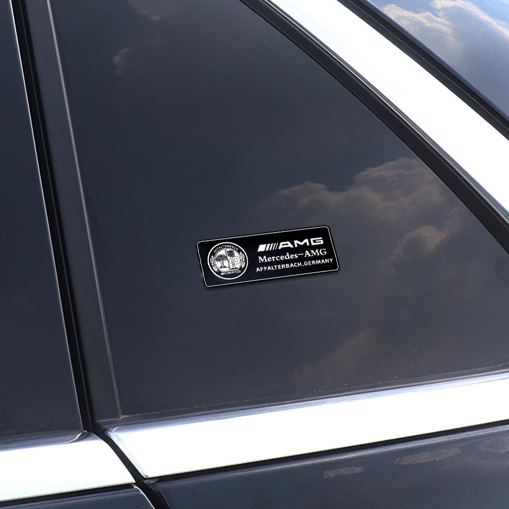 3D Aluminum Car Side Body Trunk Emblem Decoration Sticker For Mercedes Benz AMG Class GLK GLA CLA GLB W108 W447 W204 W205 Fortwo