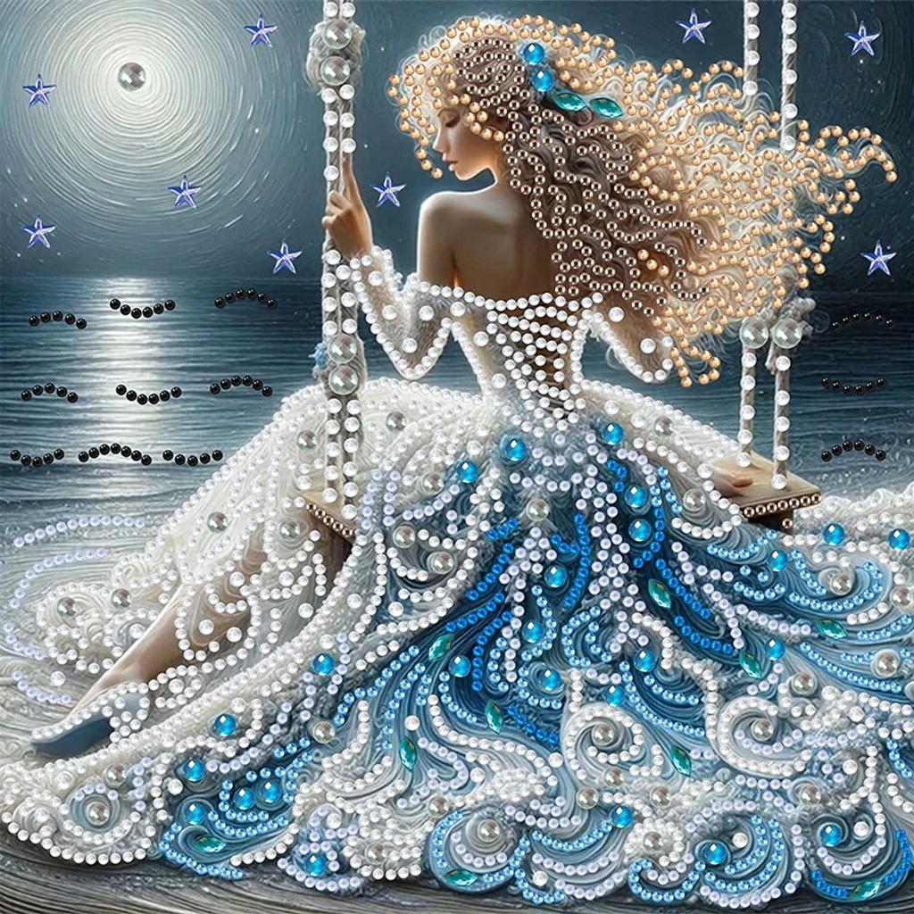 Schönheit Spezielle Form 5D DIY Teilbohrer Diamantmalerei Edelstein Kunst für Erwachsene DIY Geschenk Heimdekoration Kristall Diamant Kunst 30x30cm