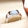Opal Oval Cut Gemstone With 925 Sterling Silver Ring For Men's #B400 JL375683778704
