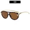 New fashion double beam toad glasses advanced sense rope knot women's personality design glasses European and American catwalk street sunglasses