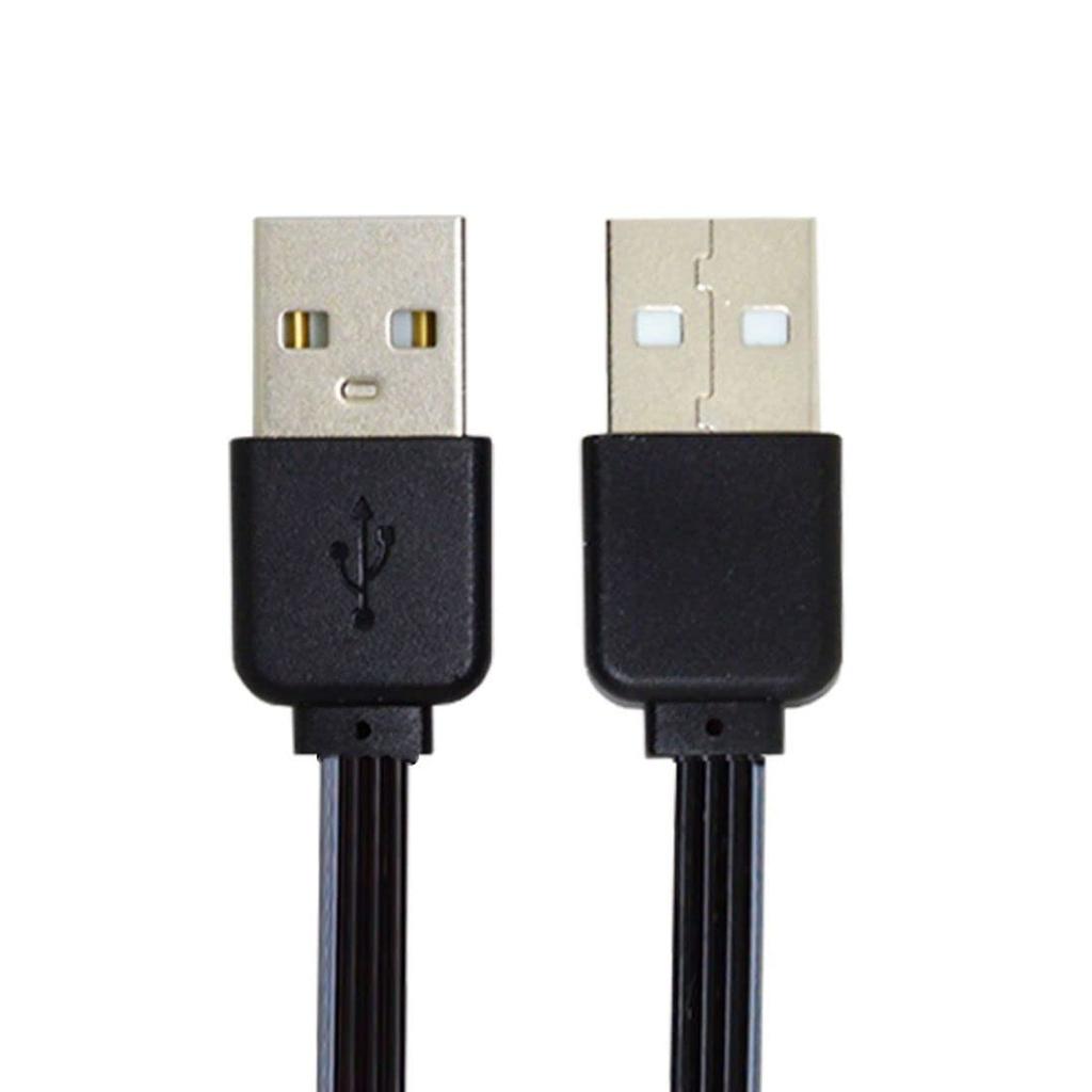 Chenyang USB Kurz Flach USB Typ A Stecker auf Stecker 4 Adern 5V 2A Lade-Datenverlängerung Silikonkabel 4 Adern 30AWG 13cm 2.0 Kabel, 2.0