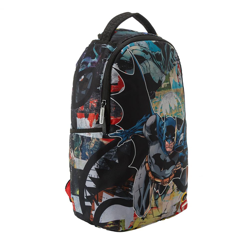Sprayground x Batman Collaboration Logo Pattern Print Polyester Backpack Men backpack Multicolor W1135810