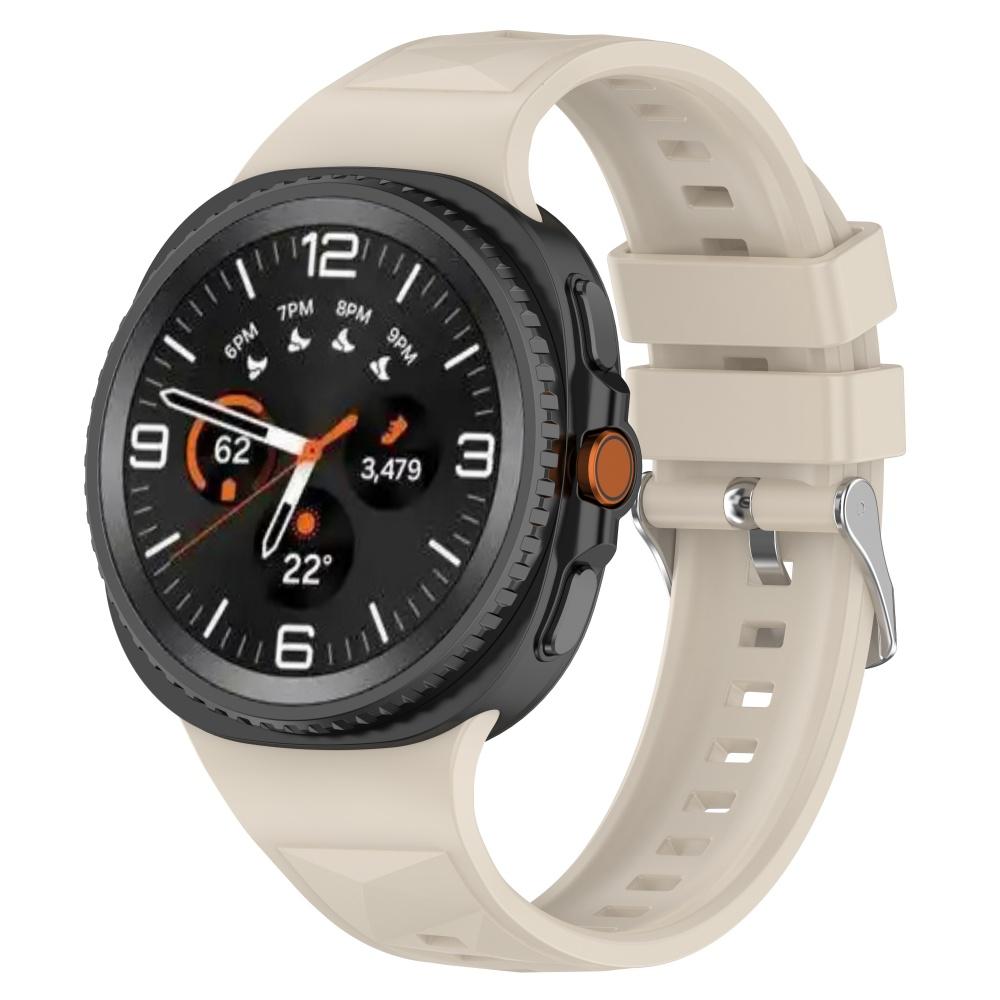 Pulseira de Relógio Para Samsung Galaxy Watch 8 44mm 40mm Pulseira de Silicone Respirável Para Samsung Watch 8 Classic 46mm Pulseira