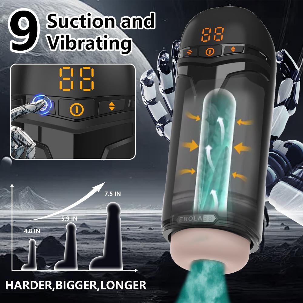 5 in 1 Male Masturbation Cup App Control Telescopic Real Oral Vagina Suction Vibrator Sucking Blowjob Machine Sex Toys For Men