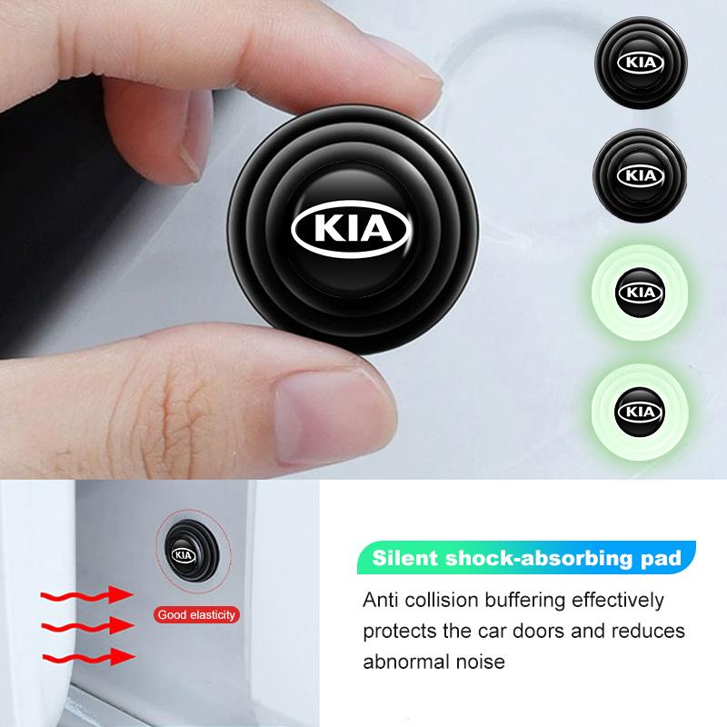 NYOJ2 12pcs Car Door Shockproof Thicken Shock Absorbing Gasket For KIA Spectra Sedona Cadenza Proceed Sephia Stonic Carens