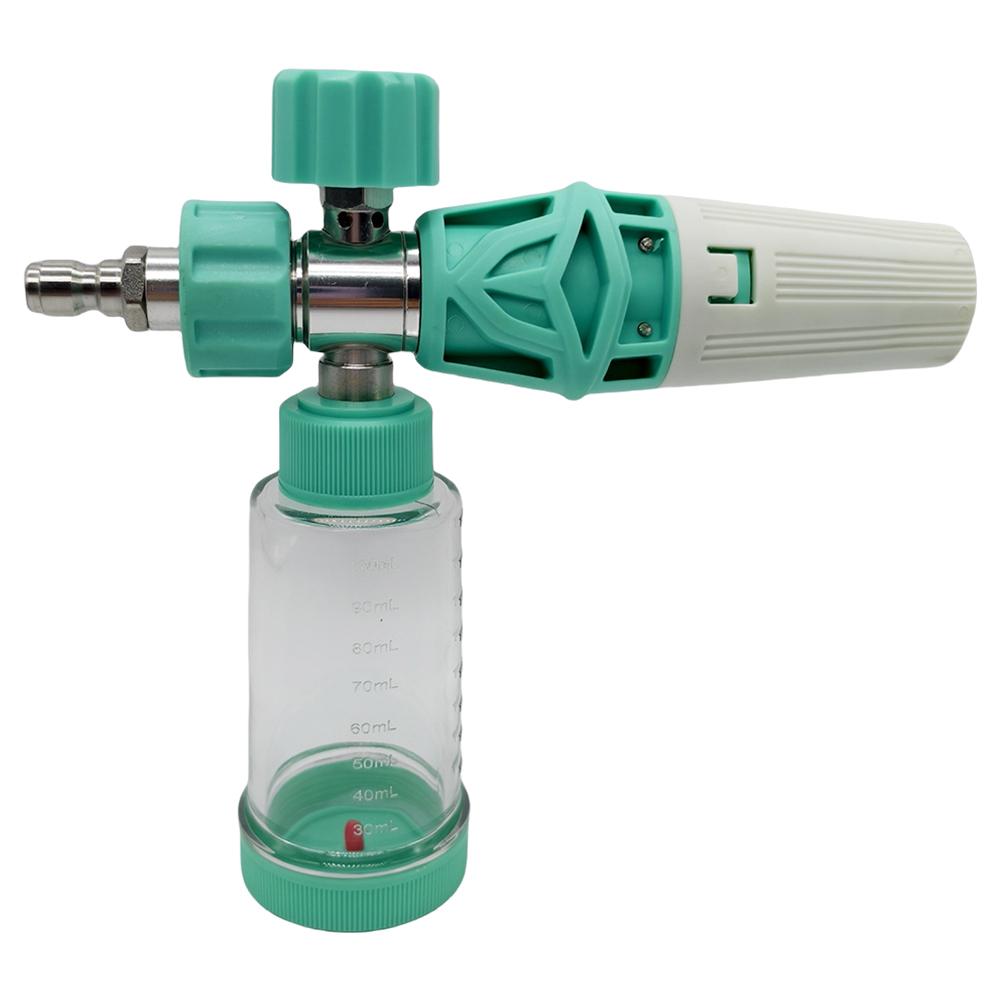 

100ml Water Foam Pot Adjustable Soap Foam Spray Bottle 1/4 Inch Quick-Connect Liquid Foam Sprayer for Cleaning Cars SUVs синий