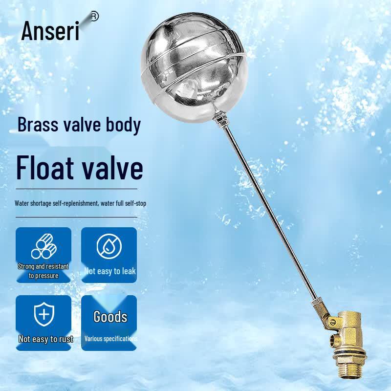 Ansairui Brass Float Valve for Water Tanks