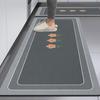 Modern Minimalist Kitchen Mat Silicone Diatomite Absorbent Non-Slip Water Drainage Floor Pad Cooking Area