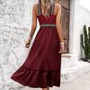 GMXIA Women's Summer Style Elegant Halter High Waist Dress