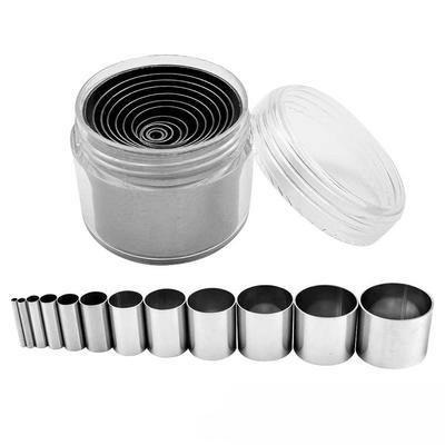 Juego de 12 Piezas Punzones Huecos Perforadores, Herramientas de Molde para Marcar Puntos en Cerámica, Horneado, Arcilla Polimérica, Cerámica, Manualidades Hechas a Mano