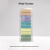 Morandi Color Transparent Sticky Notes - Cute Colorful PET Index Stickers for Marking and Memo.