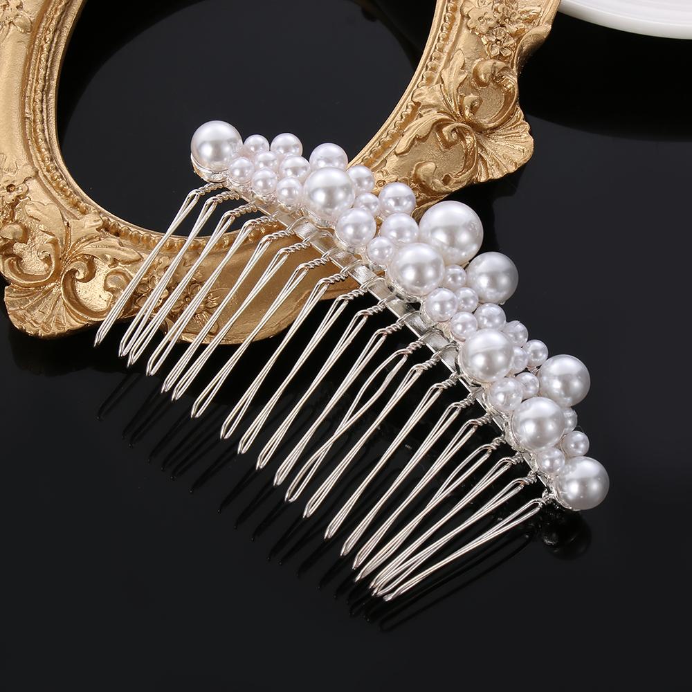 Party  Haircomb Jewelry Hair Ornaments Bridal Headpiece Hairwear Bride Barrette Pearl Hairpin