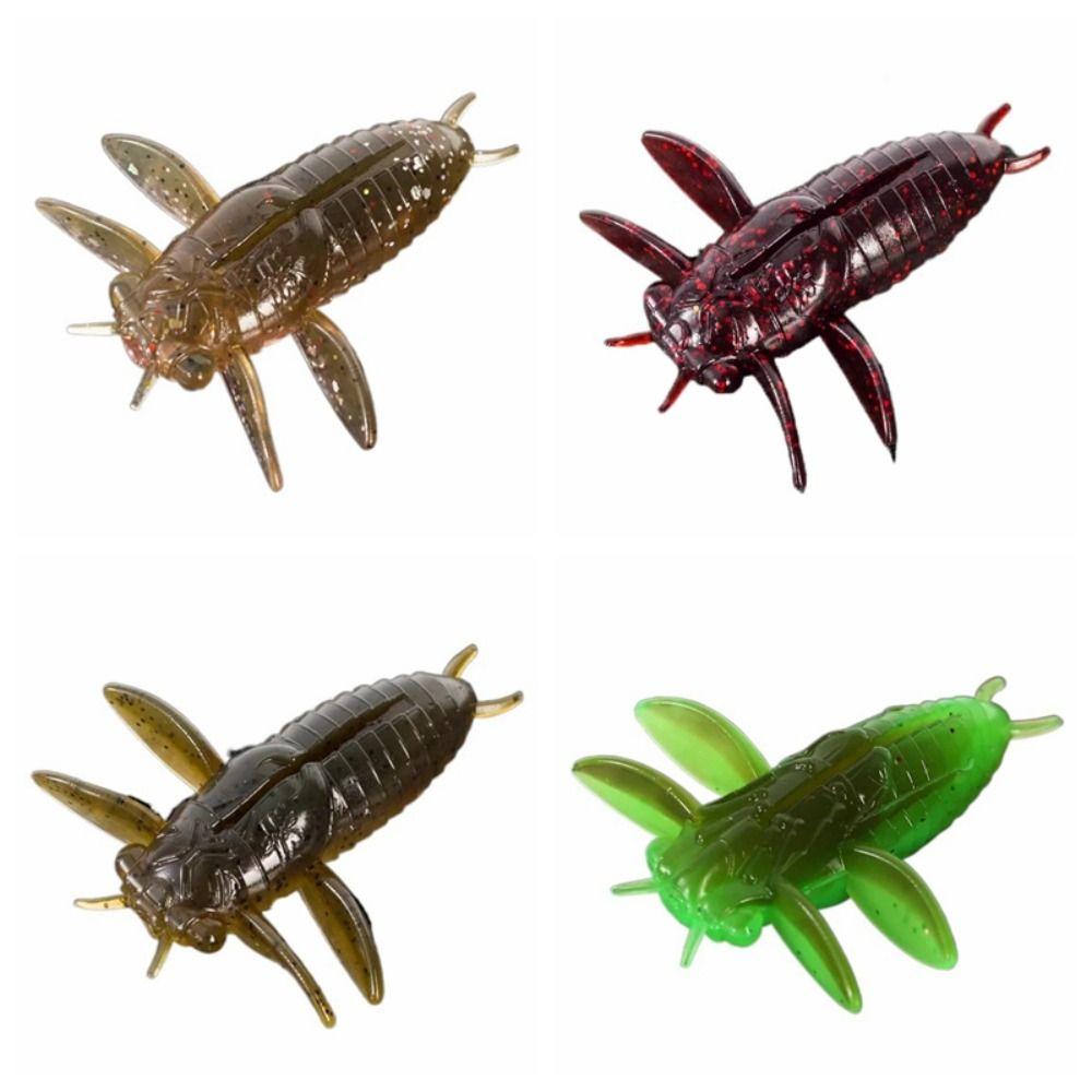 6Pcs Realistic Bionic Worm Lure Anti-hook snag Floating Bait Premium Soft Fishing Lure  Bass