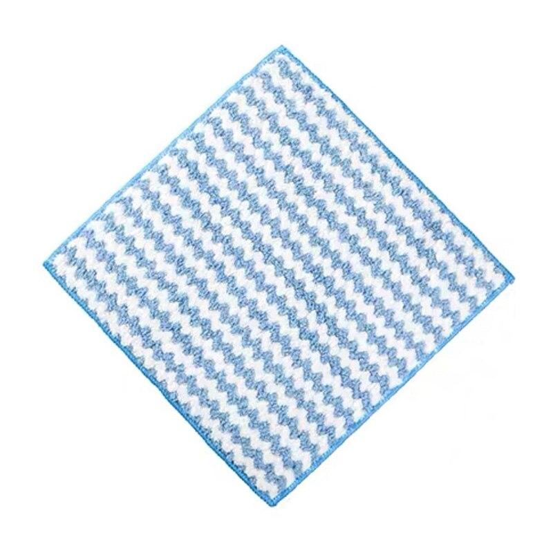 

Салфетка для чистки из микрофибры, тряпка, полосатое полотенце из кораллового флиса, бытовые чистящие средства, супер впитывающее кухонное полотенце для посуды синий