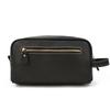Vintage Full-Grain Leather Toiletry Bag With Zip Multi-Compartment Cosmetic Organizer Travel Daily Use