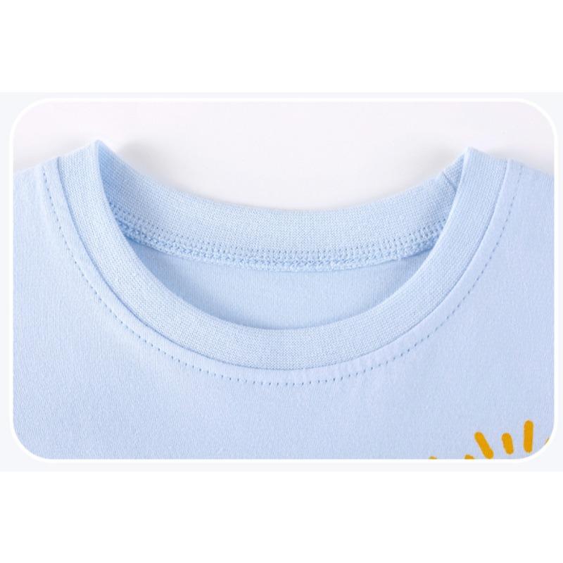 T-shirt Enfant Automne Manches Longues Dessin Animé Garçon T-shirt Mode Bébé Haut