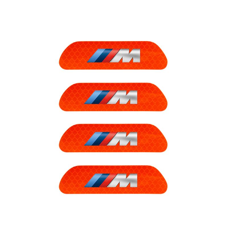 Car Reflective Door Sticker Safety Opening Warning Reflector Tape Decal For BMW X1 X2 X3 X5 X4 X6 X7 iX3 F20 F10 F07 E70 E46 E90