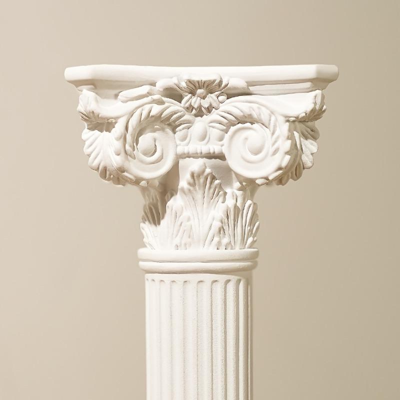 2/4pcs Vintage Roman Column Sculpture Ornaments Architecture Resin Collectible Photography Prop Desktop Decor Sculpture Ornament