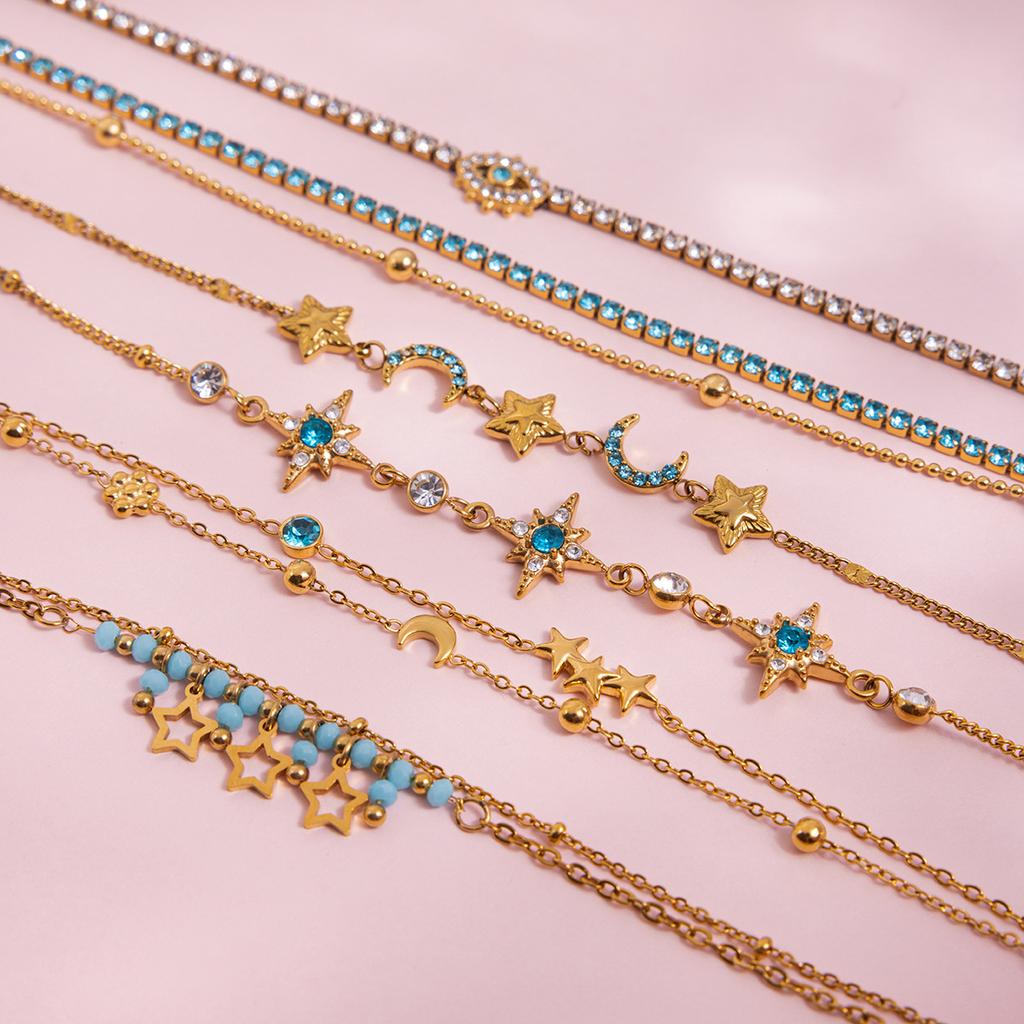 Women's Star Bracelet Small Design Starlight Light Luxury Versatile Fashion Jewelry for Daily Wear