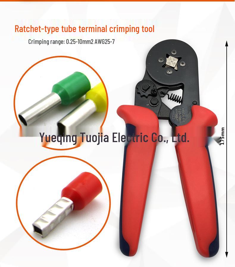 European Crimping Pliers and Wire Stripper Set for Pin-Type Ferrules