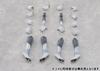 Aoshima Bunka Kyozai Kemopla Arm Leg Parts Set 01 Wolf ABS PVC Plastic Model Kit Co., Ltd. (AOSHIMA) No.KO-02RGW & [Gray Color] Non-scale &