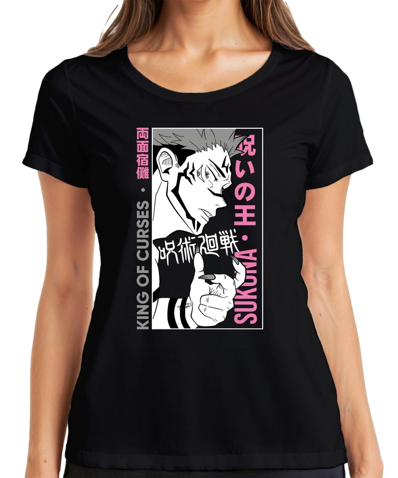 Jujutsu Kaisen SUKUNA King of Curses Anime Ästhetik Geschenk Damen T-Shirt XXXXL