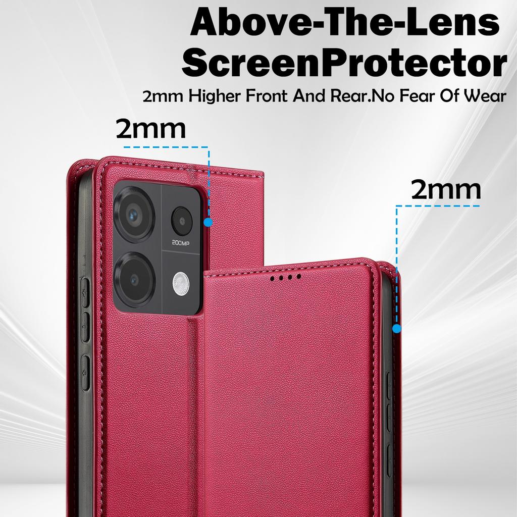 LC.IMEEKE L1 Series for Xiaomi Redmi Note 13 5G Case PU Leather Wallet Stand Protective Phone Cover
