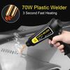 Efficient 70W Plastic Welding Kit Repair Set Quick Heating, 4 Different Staple, LED Lights for Welding Broken Plastics