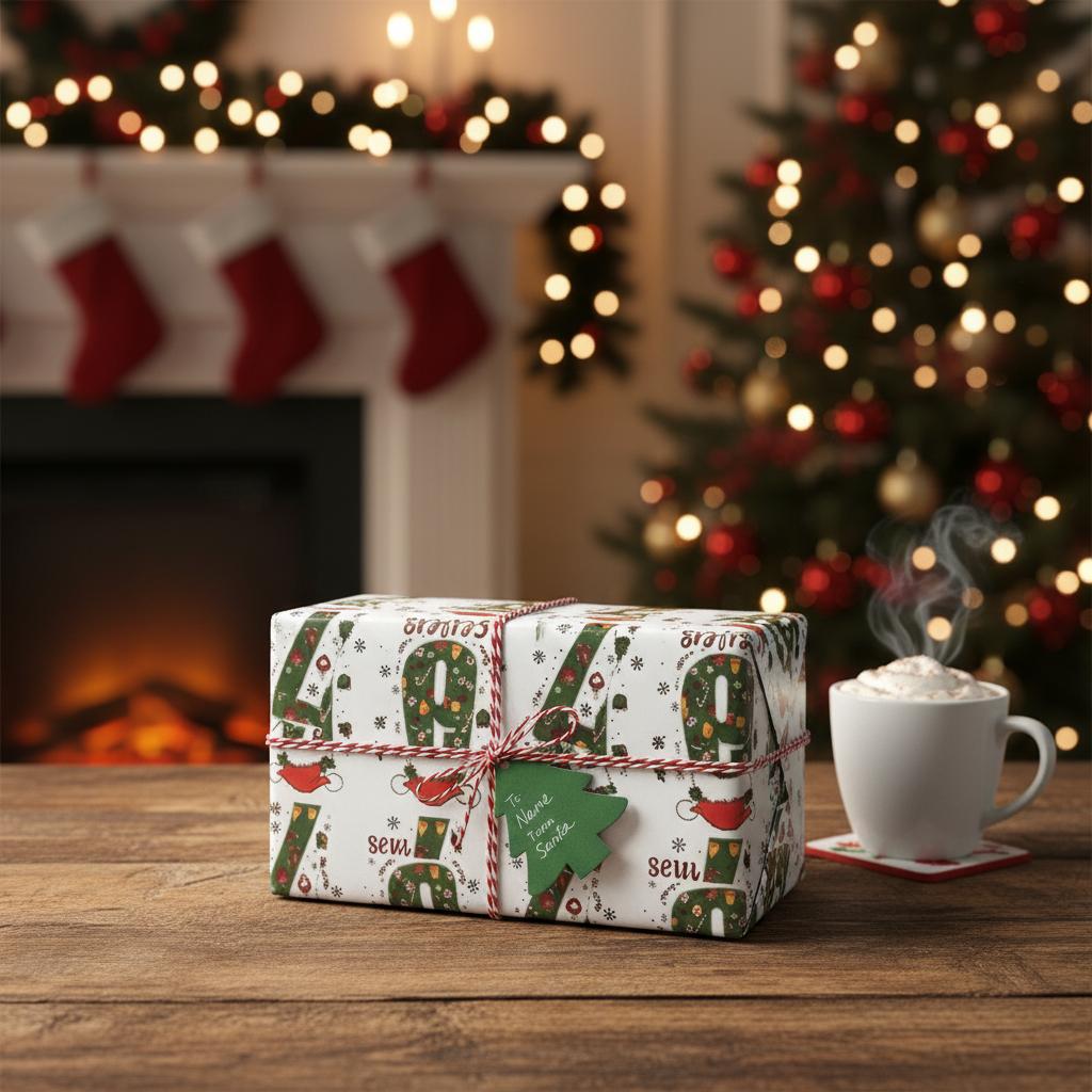 Papier Cadeau Noël 67 Mèmes Rouleau de 90 cm de Longueur 50 cm de Largeur Papier Cadeau Amusant pour Fête de Fêtes Famille Bureau Petit Magasin de Cadeaux