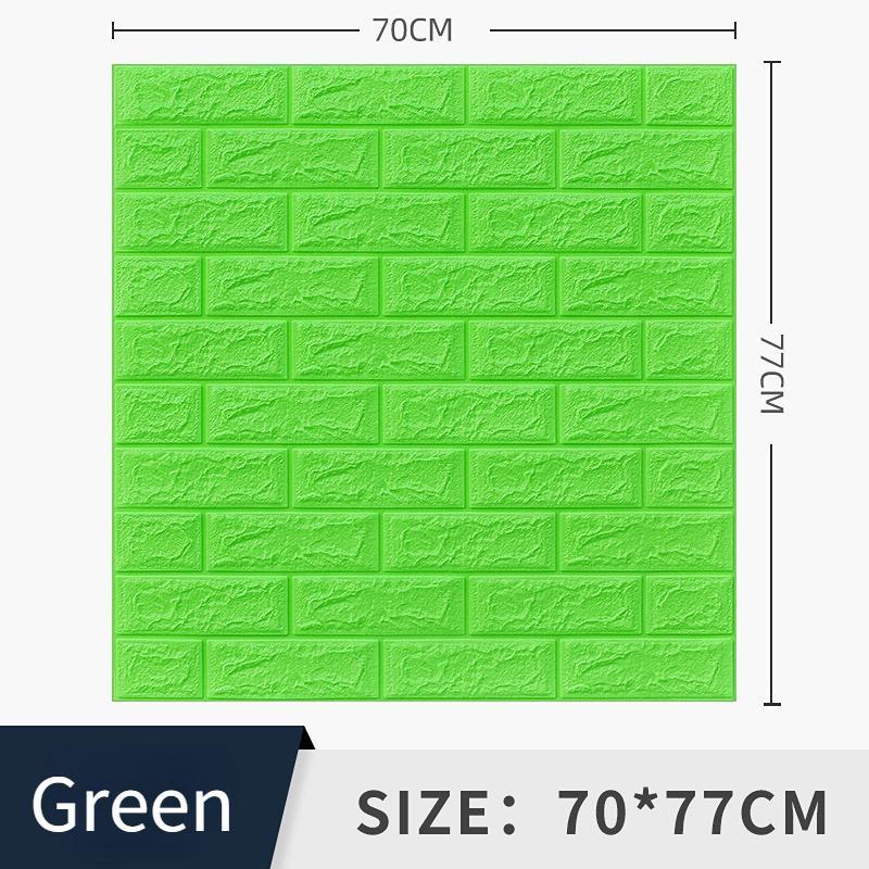 10PCS 3D Wallpaper PE Foam DIY Wall Stickers Home Decoration Wall Decoration Embossed Masonry Living Room Bedroom Background Decoration