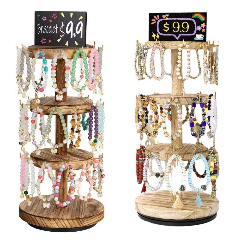 Multi-layer Desktop Storage Rack 43*17.5cm Rotatable Jewelry Organizer Home Dresser Storage