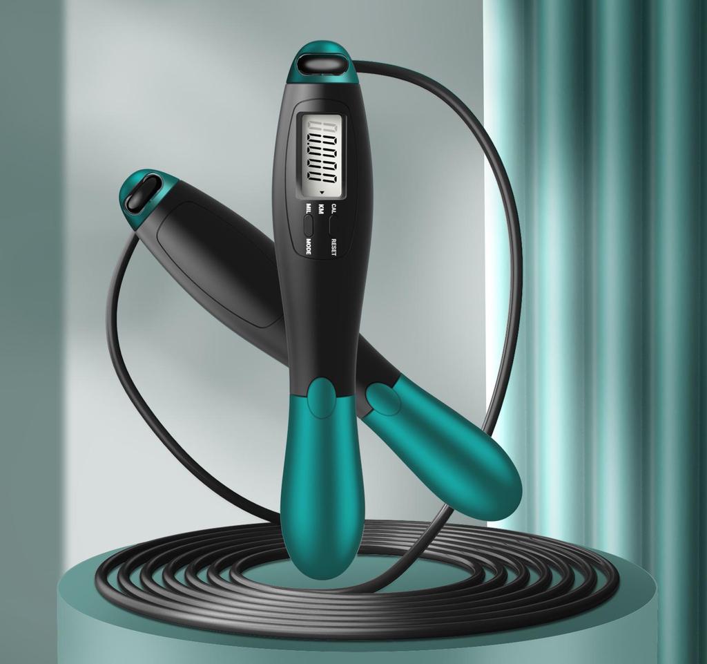 Slimme Snoerloze Verzwaarde Springtouw met Staaldraad en Teller voor Volwassenen