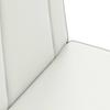 Adjustable Footstool White Faux Leather