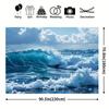 2D Ocean Wave Backdrop for Beach Themed Parties, Photoshoots and Videos