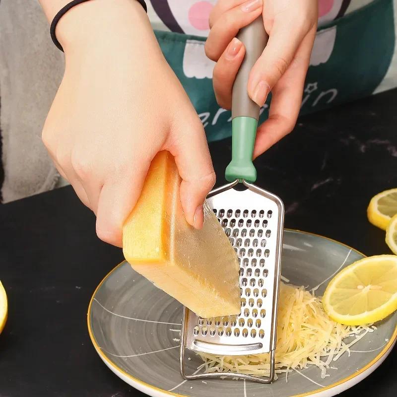 Cheese Grater, Stainless Steel Graters for Kitchen, Premium Cheese Grater with Handle, Cheese Grater Lemon Zester Handheld