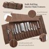 Chef Knife Roll Bag With 12 Slots Plus 2 Zipper Pockets Chef Knife Case Portable Carrying Case for Knive and Tool Chef Knife Bag