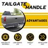Tailgate Handle Trim Bezel For 1988-1999 C1500 Textured Chevy K1500 GMC Black