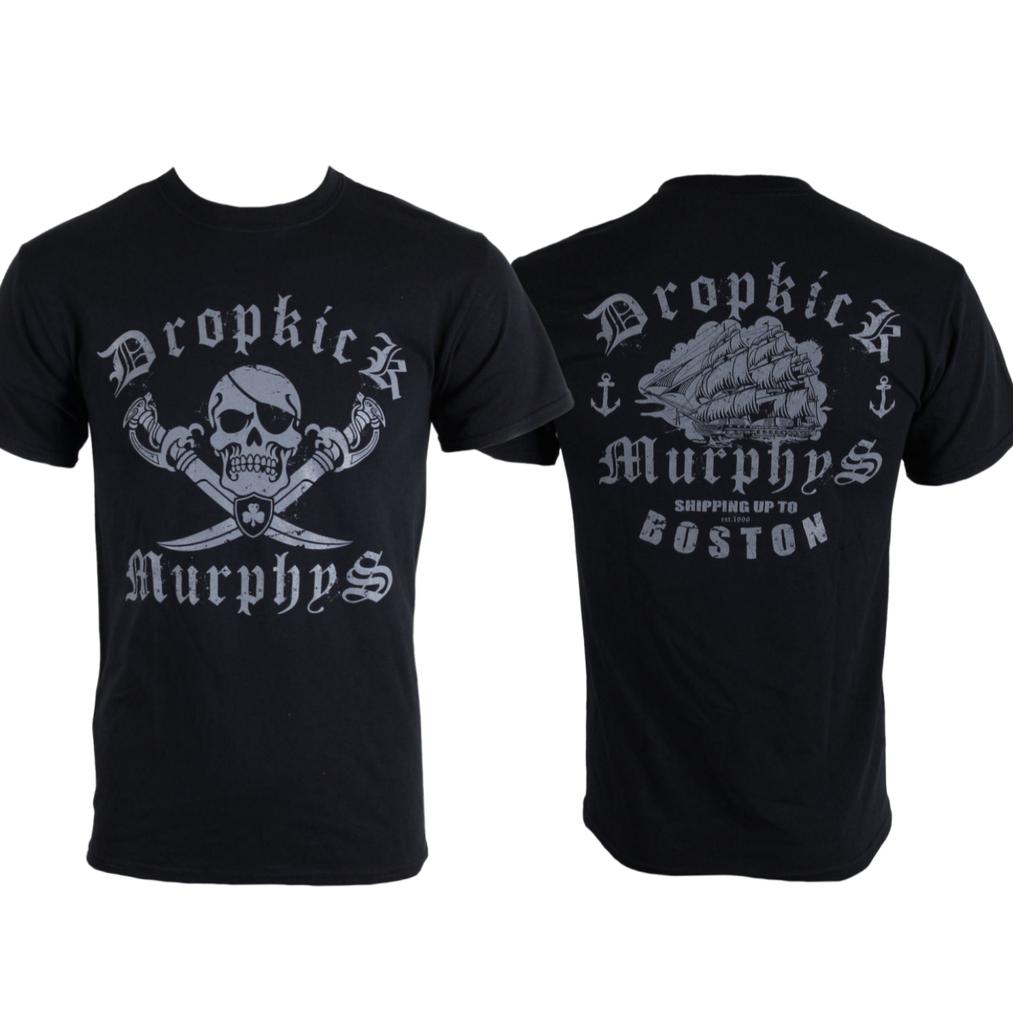 Dropkick Murphys Jolly Roger Printed TShirt Celtic Punk Band Style Daily TShirt Suitable For Both Unisex And Unisex