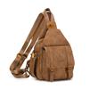 PU Damen Retro Brusttasche Mehrzweck Große Kapazität Umhängetasche Leichter Rucksack