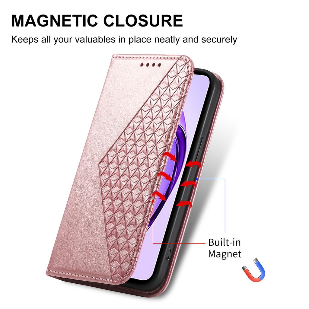 For Oppo Reno13 5G (Global) Case Calf Texture PU Leather Phone Cover with Wallet