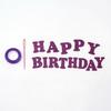Birthday Letter Glitter Flag Set, Including Threading Needle Ribbon, Essential Decorative Supplies For Birthday Party Scene Arrangement