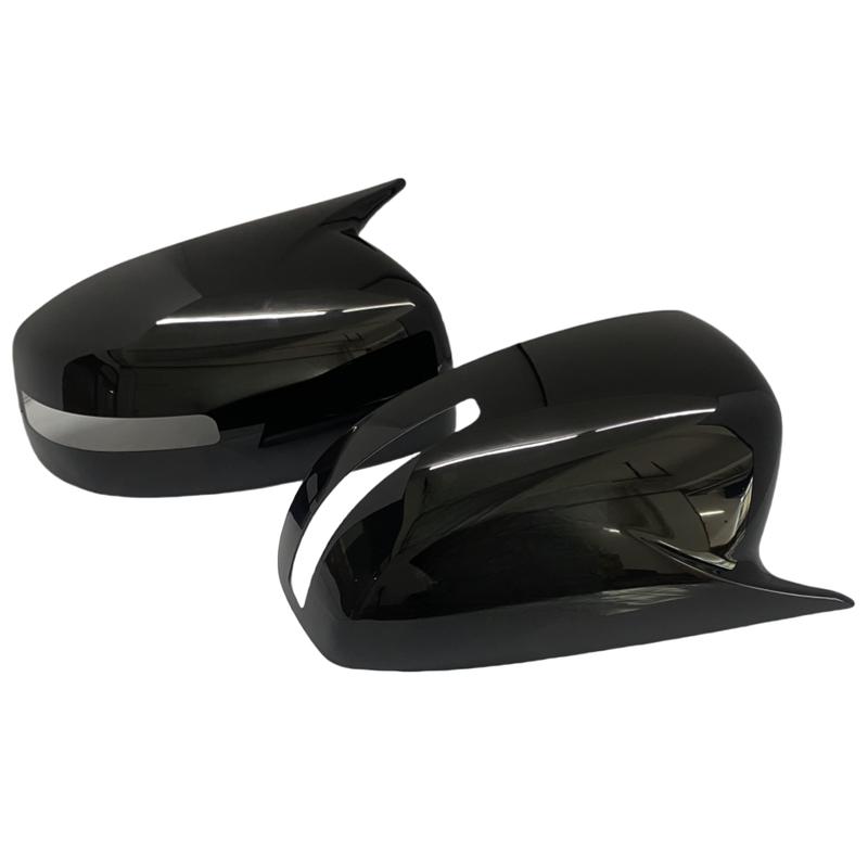 For Mitsubishi Lancer X 10 EX EVO 2013-2016 M Style Black/Carbon Side Door Rearview Mirror Cover Cap Trim Shell Sticker Car